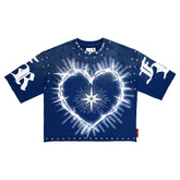 FIRST ROW A SACRED VOW THORNBUSH HEART TEE FRM1024 BLUE